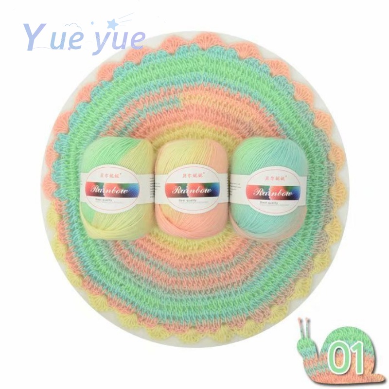 Woven Scarf Blanket - 600m Single Strand Dyeing Wool Yarn,