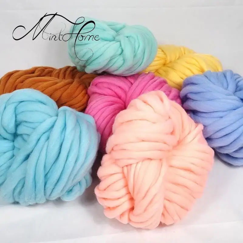 Woven Scarf Blanket - Minthome 0.2s Wool Imitation Wool Thick