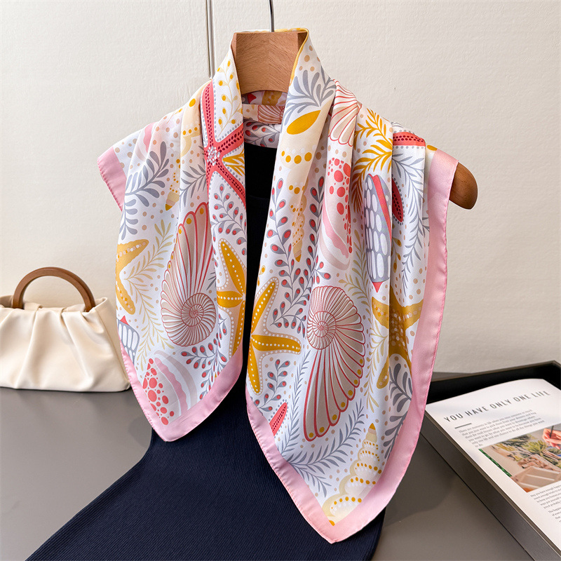 New Printed Square Scarf For W - Face Scarf Mask 评论和价格