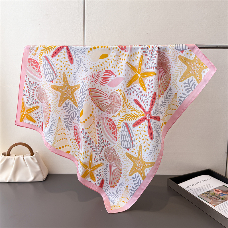 New Printed Square Scarf For W - Face Scarf Mask 评论和价格