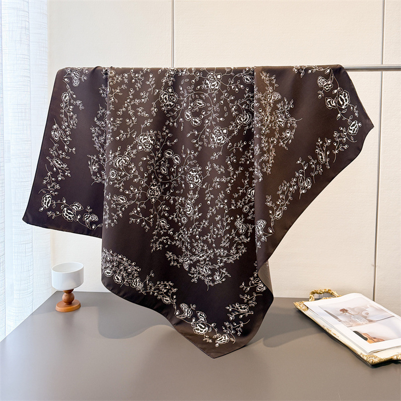 Luxury Vintage 90X90cm Square  - Ascot Neck Scarf 评论和价格