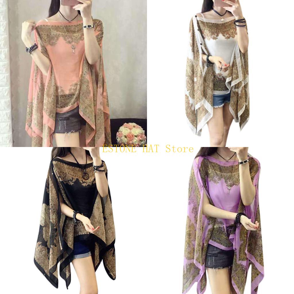 49MF Large Size Women Beach Bl - Pashmina Wrap Large 评论和价格