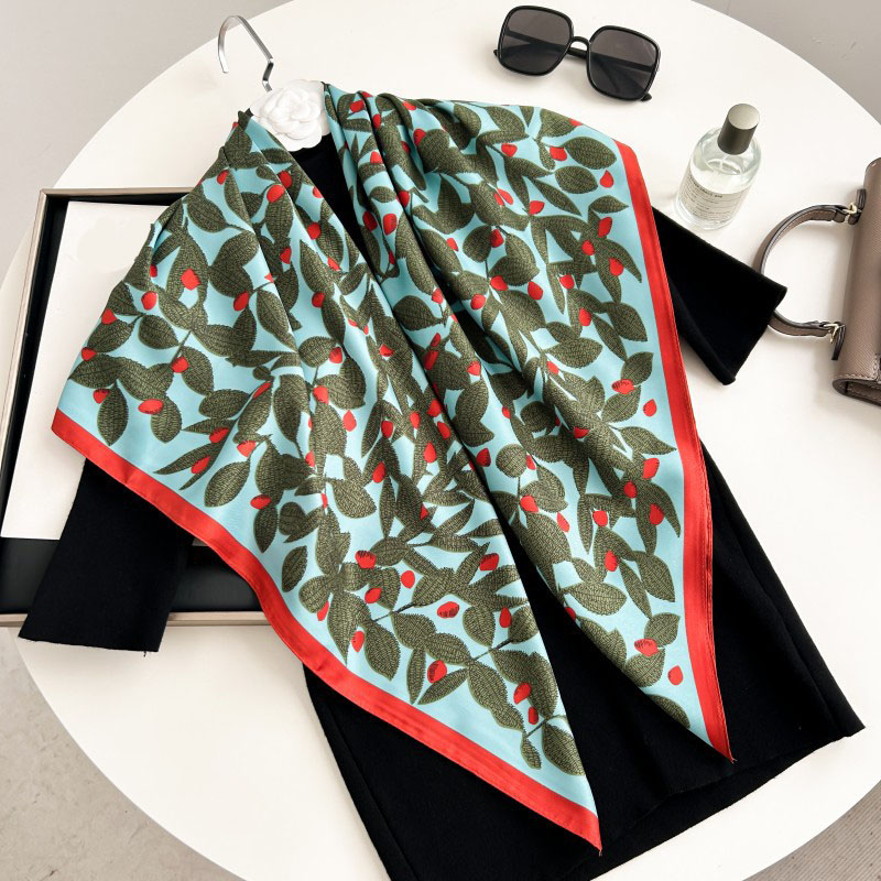 90cm Square Scarf High Quality - Scarf Silk Square 评论和价格