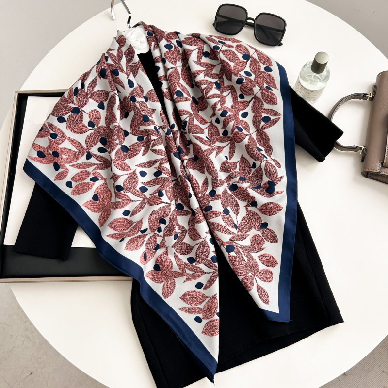 90cm Square Scarf High Quality - Scarf Silk Square 评论和价格