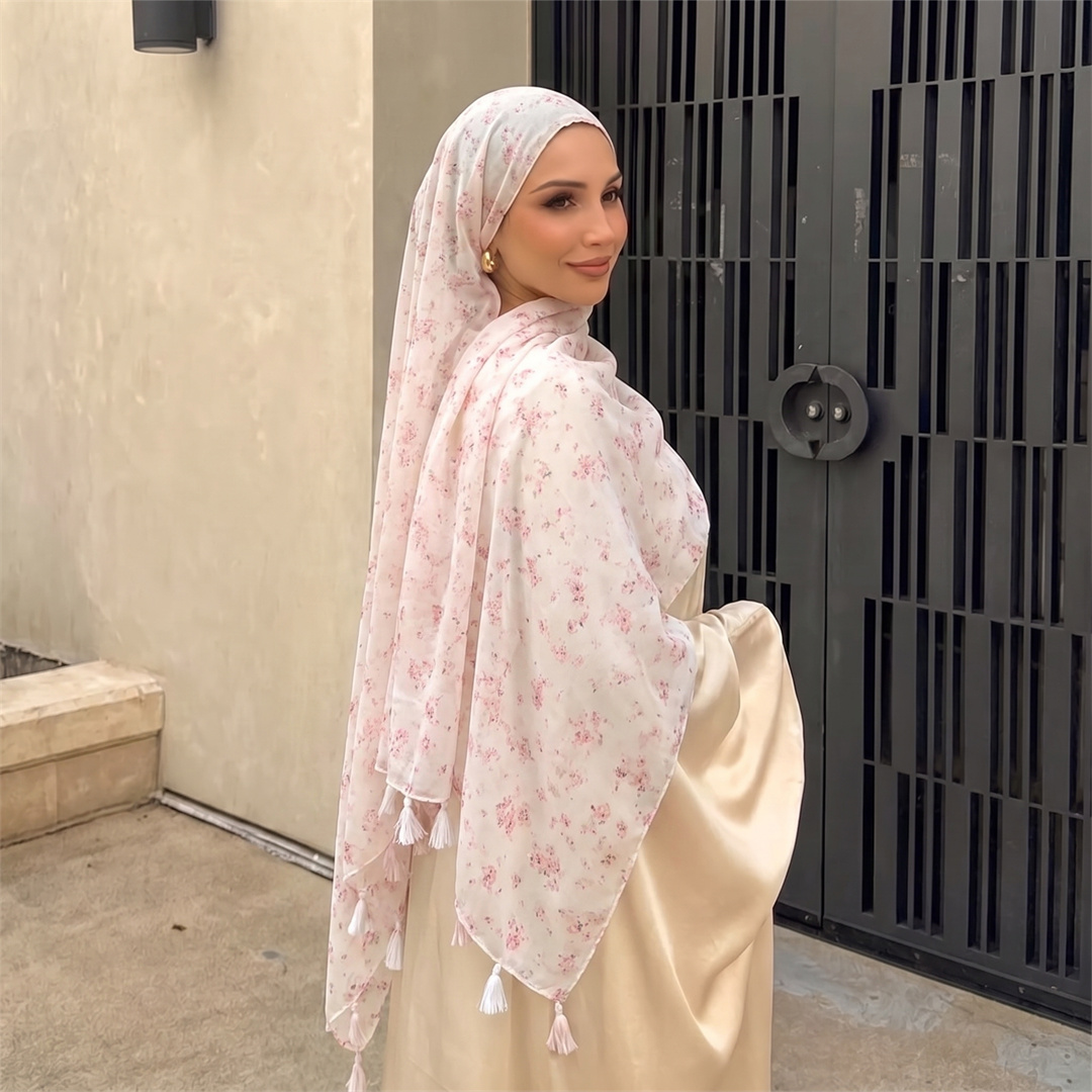 Fashion Women Tassel Hijab Sof - Face Scarf Mask 评论和价格