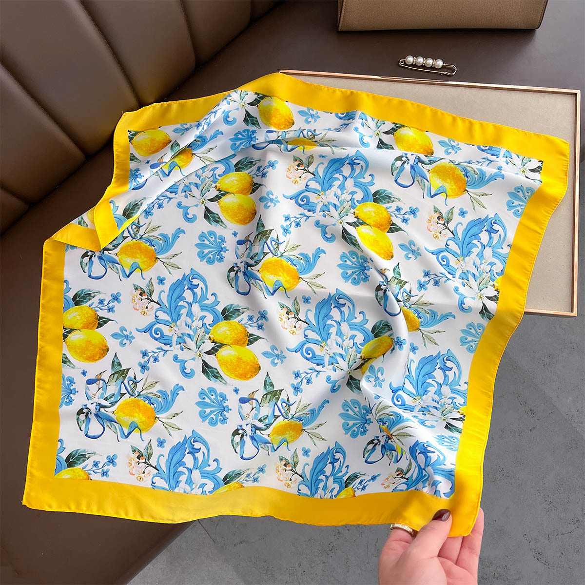 1pcs Summer Bright Color Oil P - Ascot Neck Scarf 评论和价格