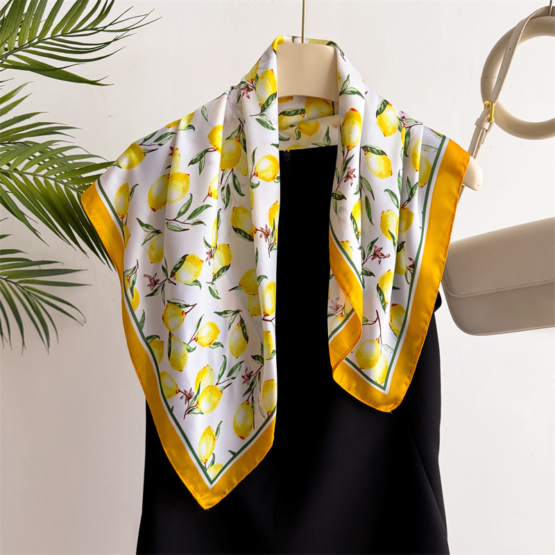 1pcs Summer Bright Color Oil P - Ascot Neck Scarf 评论和价格