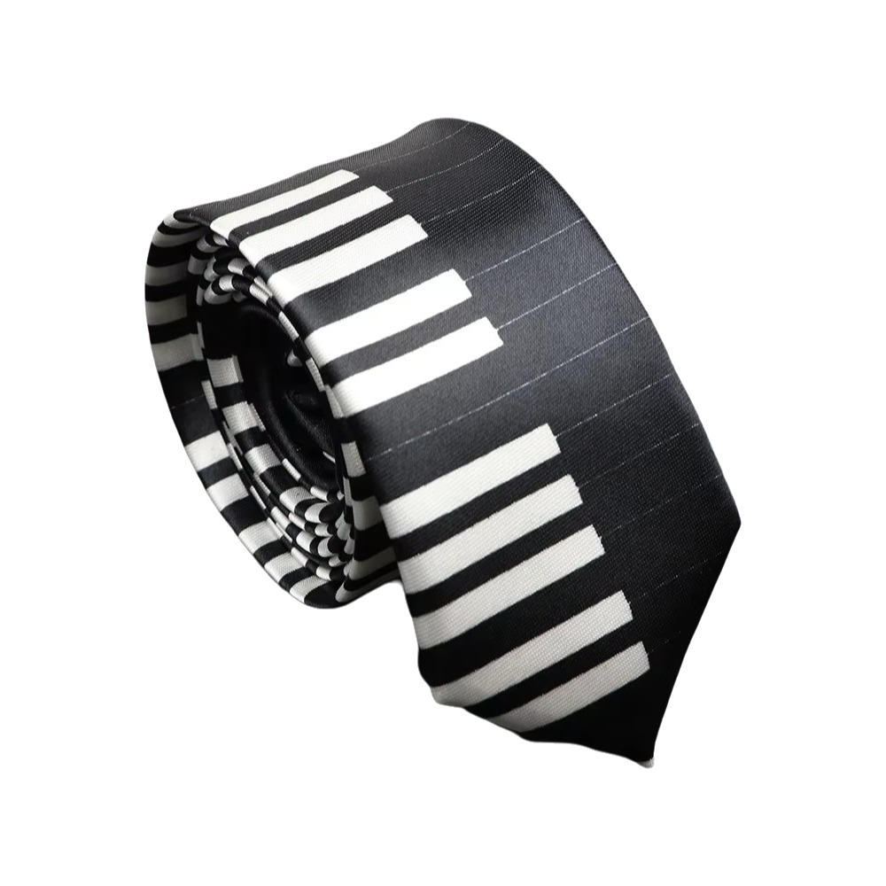 Simple Skinny Piano Necktie Sl - Skinny Tie Men 评论和价格