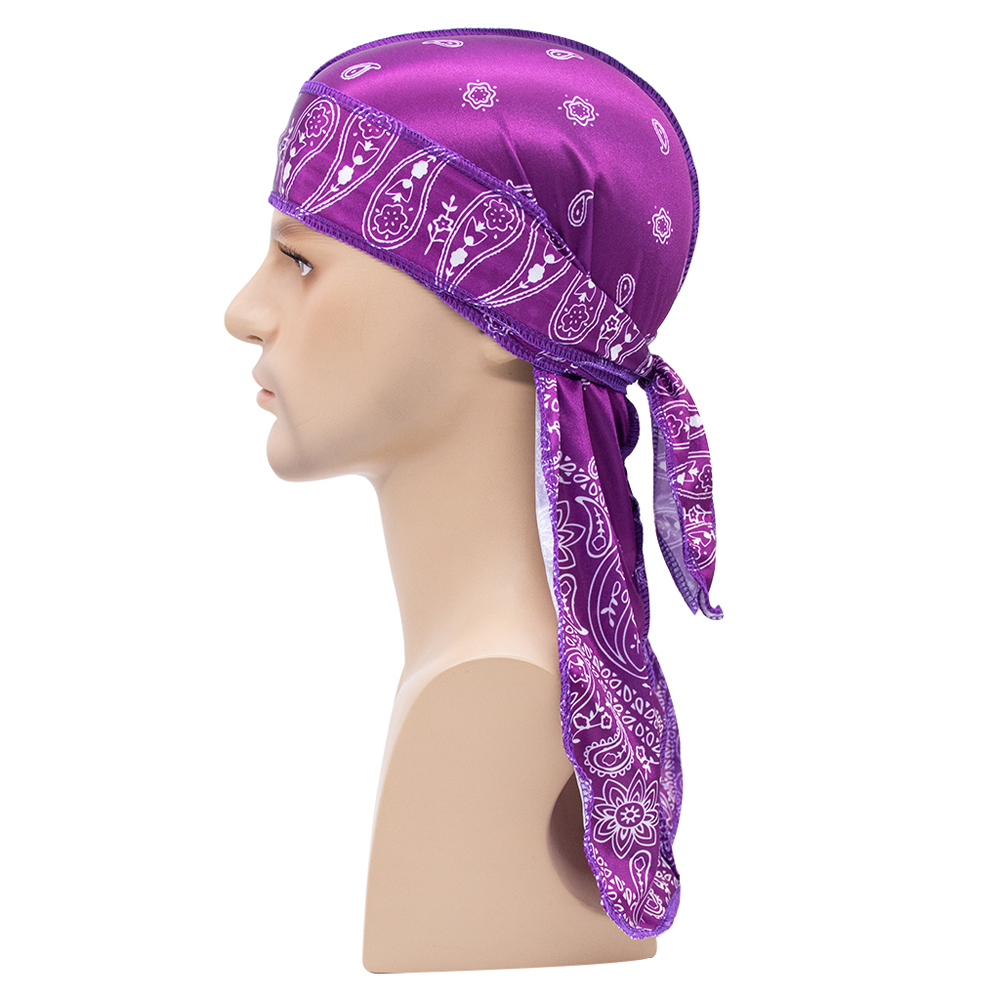 Long Tail Silky Scarf Muslim U - Bandana Doo Rag 评论和价格