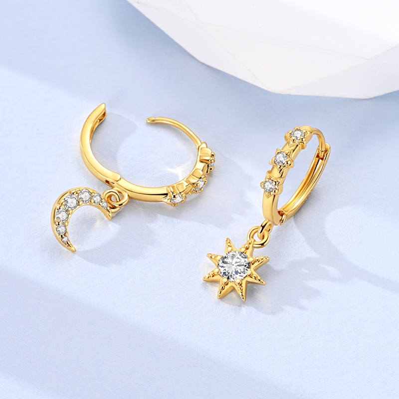 925 Sterling Silver Earrings S - Tie Clip Silver 评论和价格