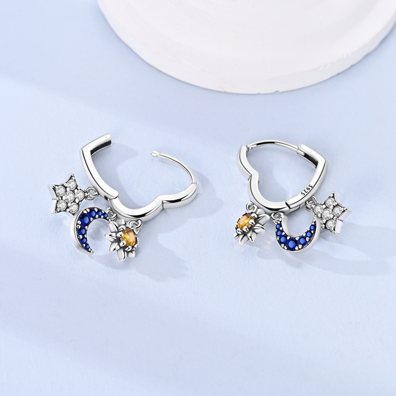 925 Sterling Silver Earrings S - Tie Clip Silver 评论和价格