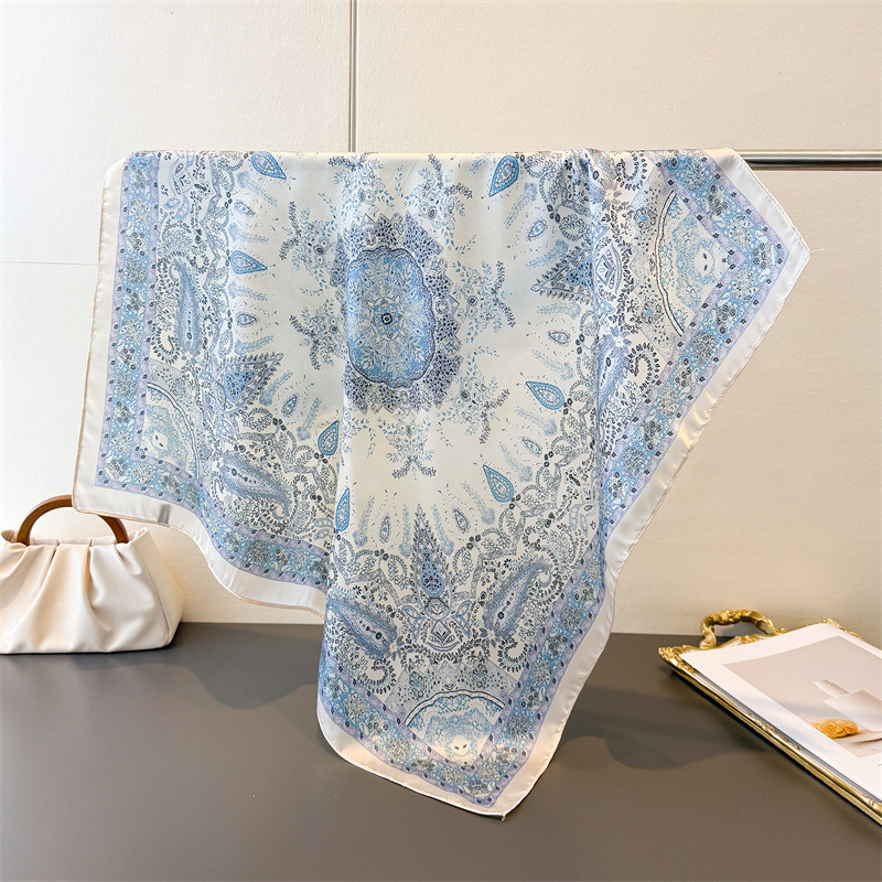 Women's Vintage Thin Satin Sca - Face Scarf Mask 评论和价格