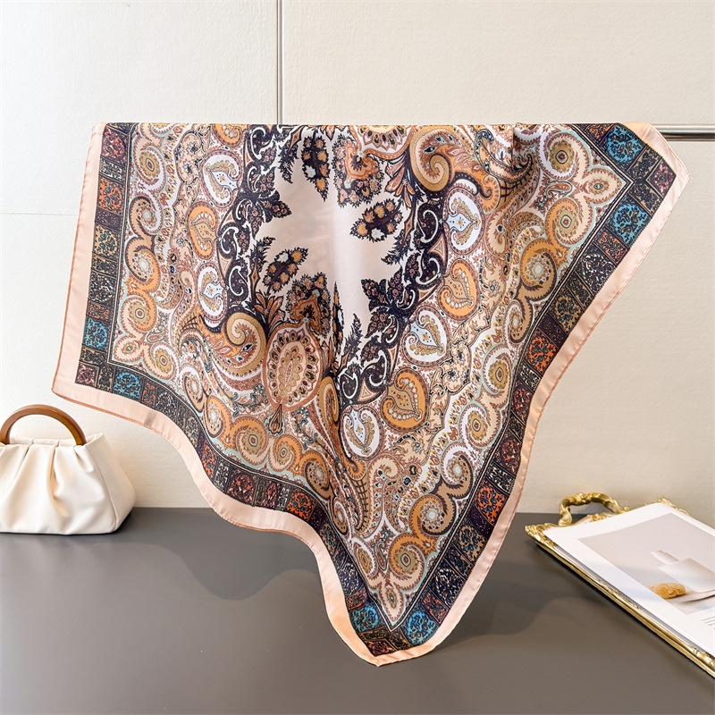 Women's Vintage Thin Satin Sca - Face Scarf Mask 评论和价格