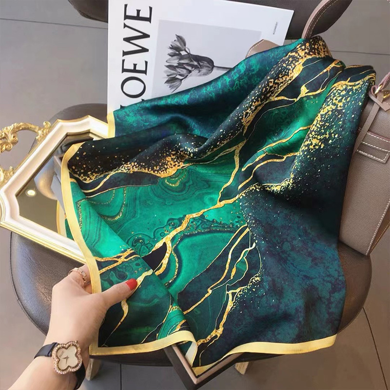 70x70cm Women Scarf Silk Feeli - Silk Neck Scarf 评论和价格