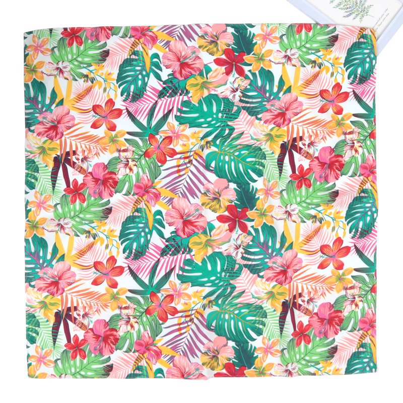 70cm Bandana Leaves Flowers Pr - Bandana Cotton 评论和价格
