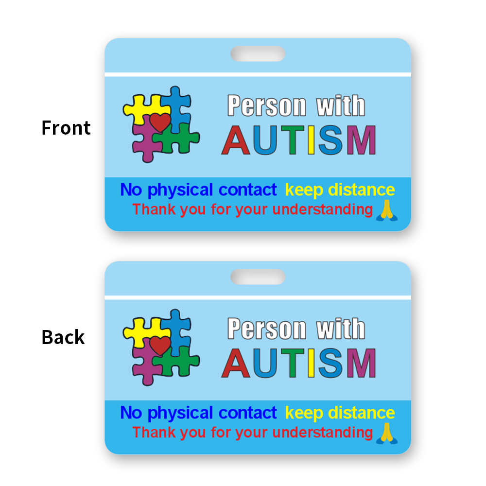 Autism ID Card with Neck Lanya - Lanyard Badge Holder 评论和价格