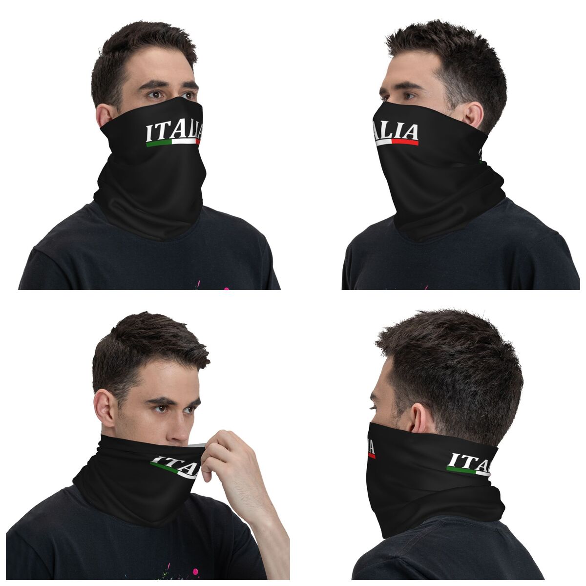 Custom Italy Flag Bandana Neck - Neck Warmer Tube 评论和价格