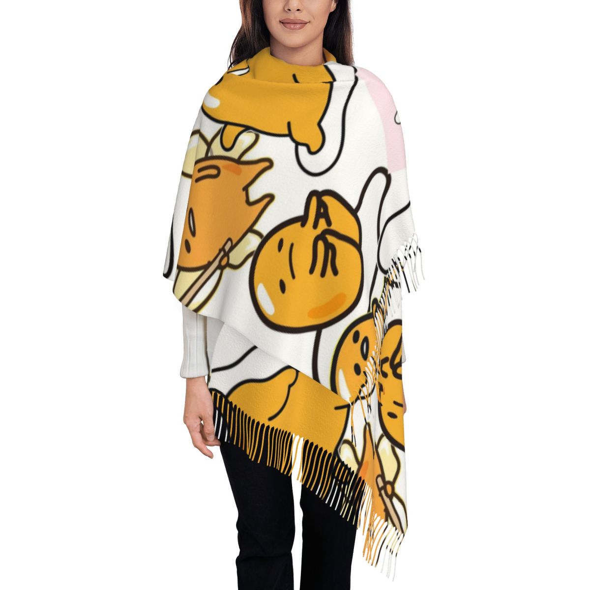 Gudetama Cute Egg Cartoon Scar - Pashmina Wrap Large 评论和价格