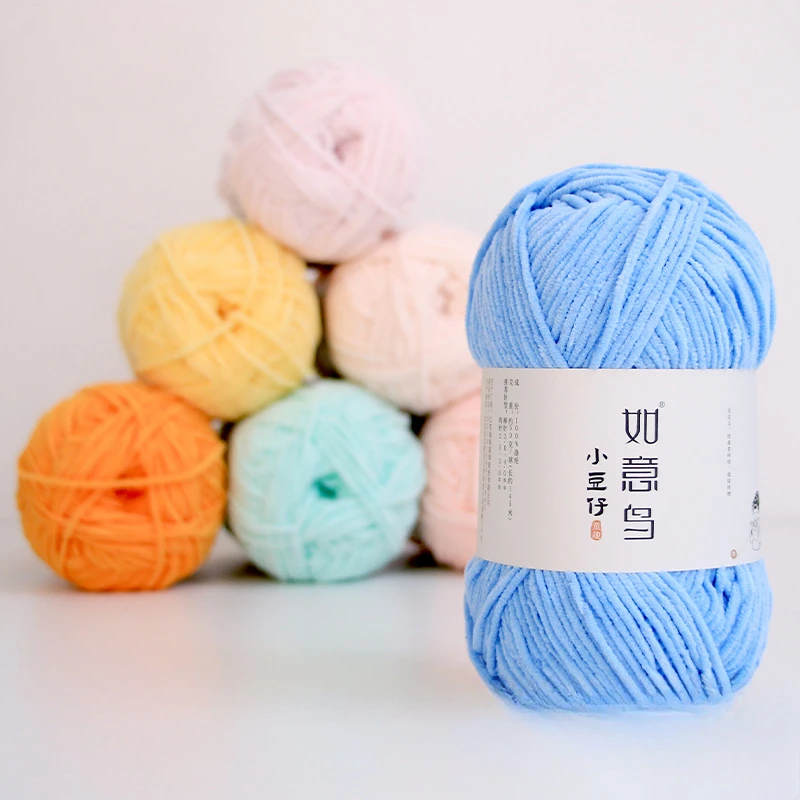 50g/Roll 3mm Thin Chenille Yar - Woven Scarf Blanket 评论和价格